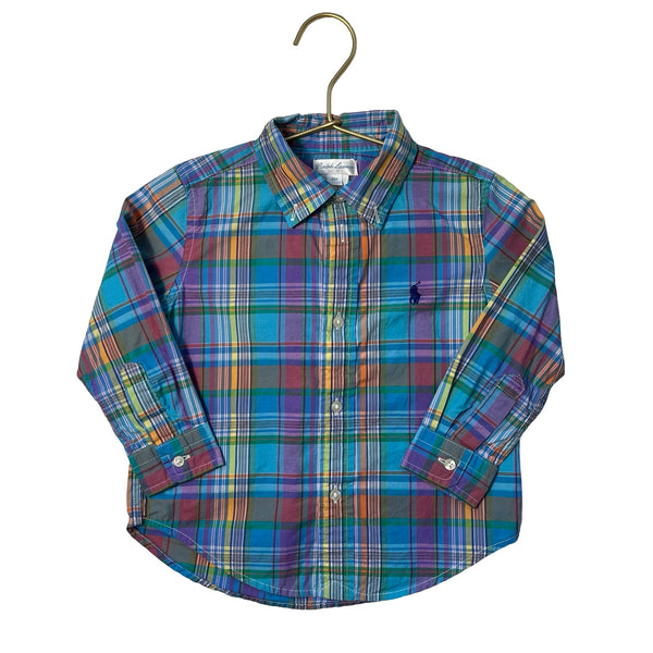 Ralph Lauren Multi - Color Plaid Button Down - Size 24 Mo - Bounce Mkt