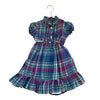 Ralph Lauren Purple & Teal Plaid Short Sleeve Tie Dress - Size 2 - Bounce Mkt