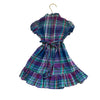 Ralph Lauren Purple & Teal Plaid Short Sleeve Tie Dress - Size 2 - Bounce Mkt