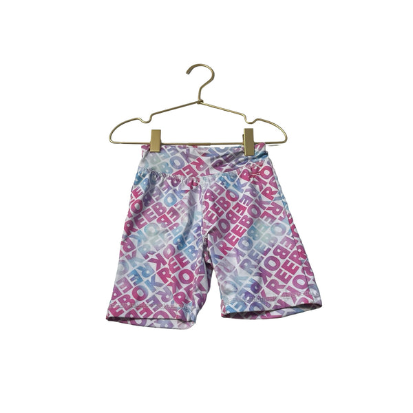 Reebok Pink & Purple Patterned Athletic Cartwheel Shorts - Size 6 - Bounce Mkt