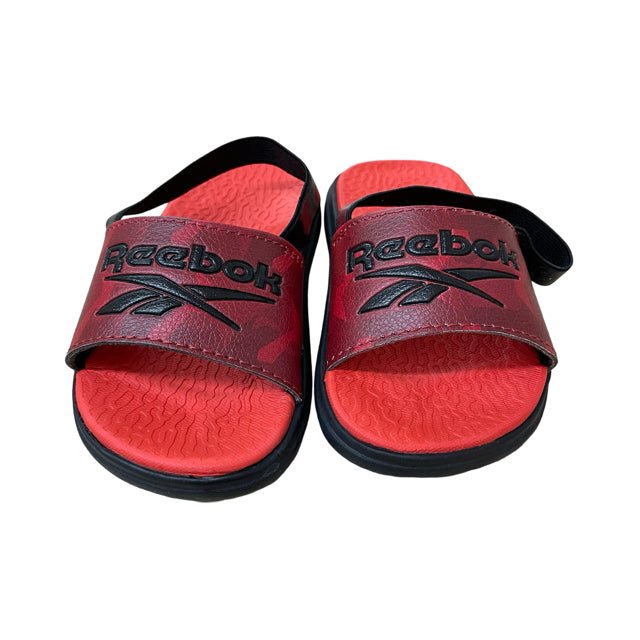 Reebok Red & Black Slide Sandals - Size 7 - Bounce Mkt