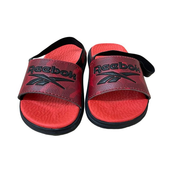 Reebok Red & Black Slide Sandals - Size 7 - Bounce Mkt