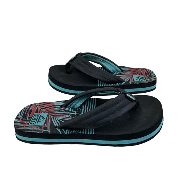Reef Black & Teal Flip Flops - Size 7/8 - Bounce Mkt