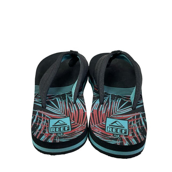 Reef Black & Teal Flip Flops - Size 7/8 - Bounce Mkt