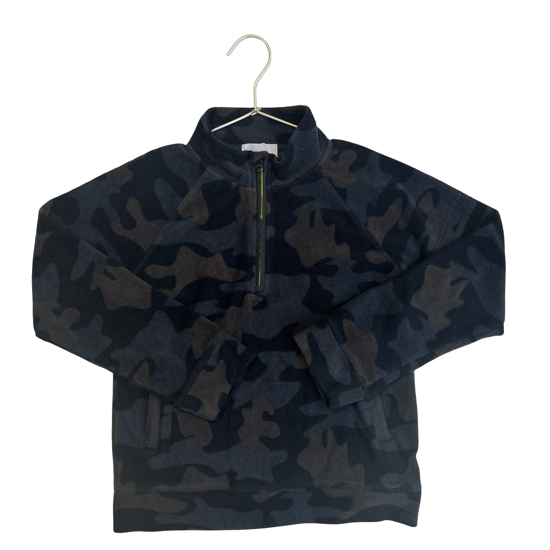 Rockets of Awesome Navy, Black, Brown Camo Fleece Quarter - Zip Pullover - Size 10 - Bounce Mkt