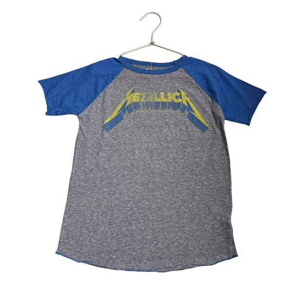 Rowdy Sprout Gray, Blue, Yellow 'Metallica' Tee - Size 8 - Bounce Mkt