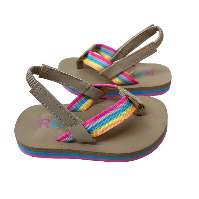 Roxy Rainbow Strap Flip Flops - Size 4 Estimated - Bounce Mkt