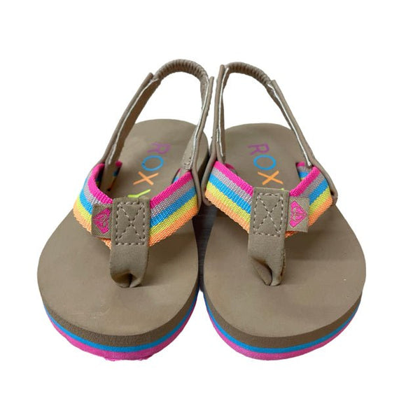 Roxy Rainbow Strap Flip Flops - Size 4 Estimated - Bounce Mkt