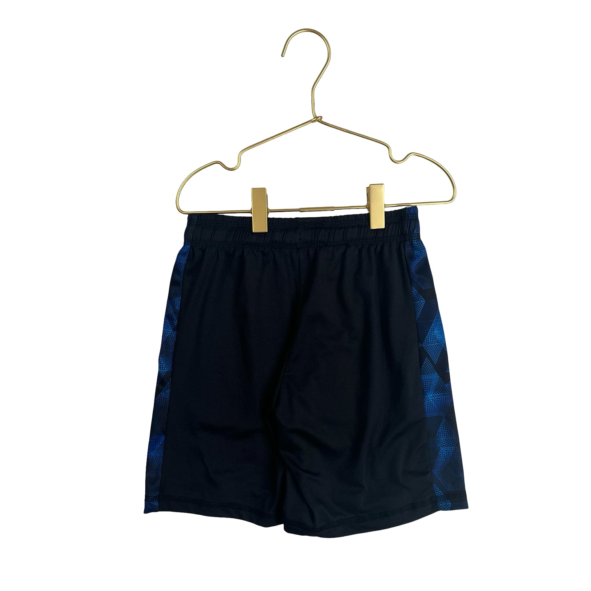 Runway Black & Blue Prism Stripe Athletic Shorts - Size 6 - Bounce Mkt