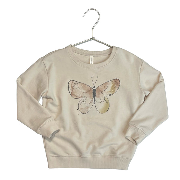 Rylee & Cru Ivory Butterfly Sweatshirt - Size 4 - 5Y - Bounce Mkt