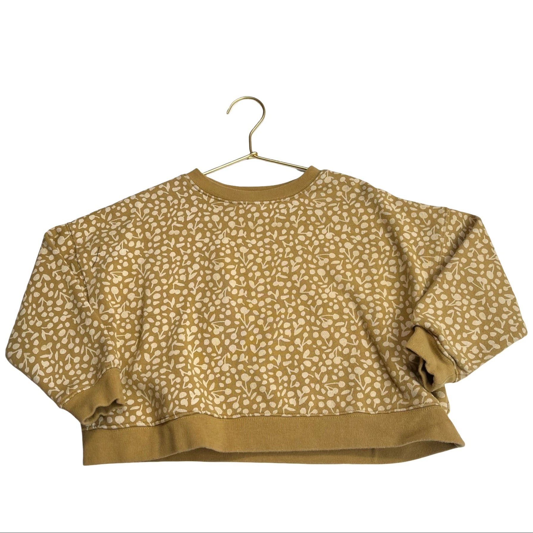 Rylee & Cru Mustard & Ivory Floral Pattern Sweatshirt - Size 4 - 5Y - Bounce Mkt