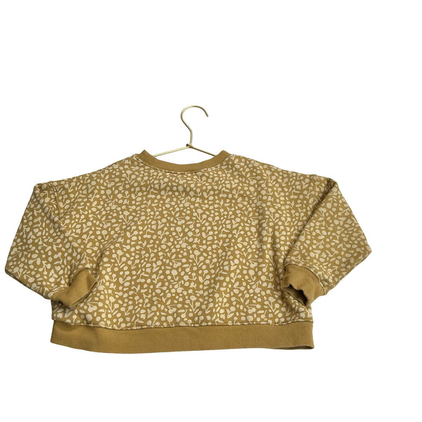 Rylee & Cru Mustard & Ivory Floral Pattern Sweatshirt - Size 4 - 5Y - Bounce Mkt