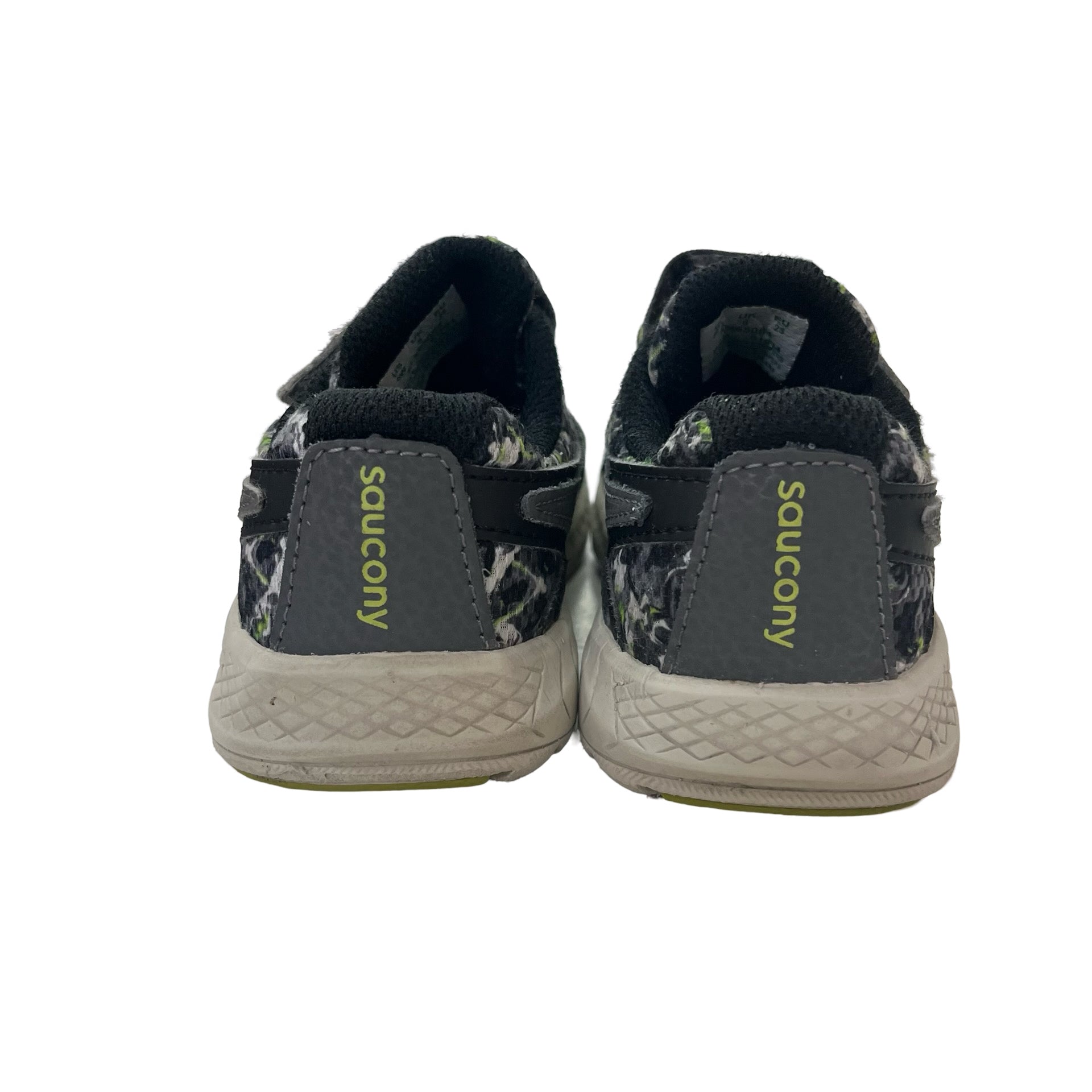 Saucony Gray & Lime Sneakers - Size 9W - Bounce Mkt