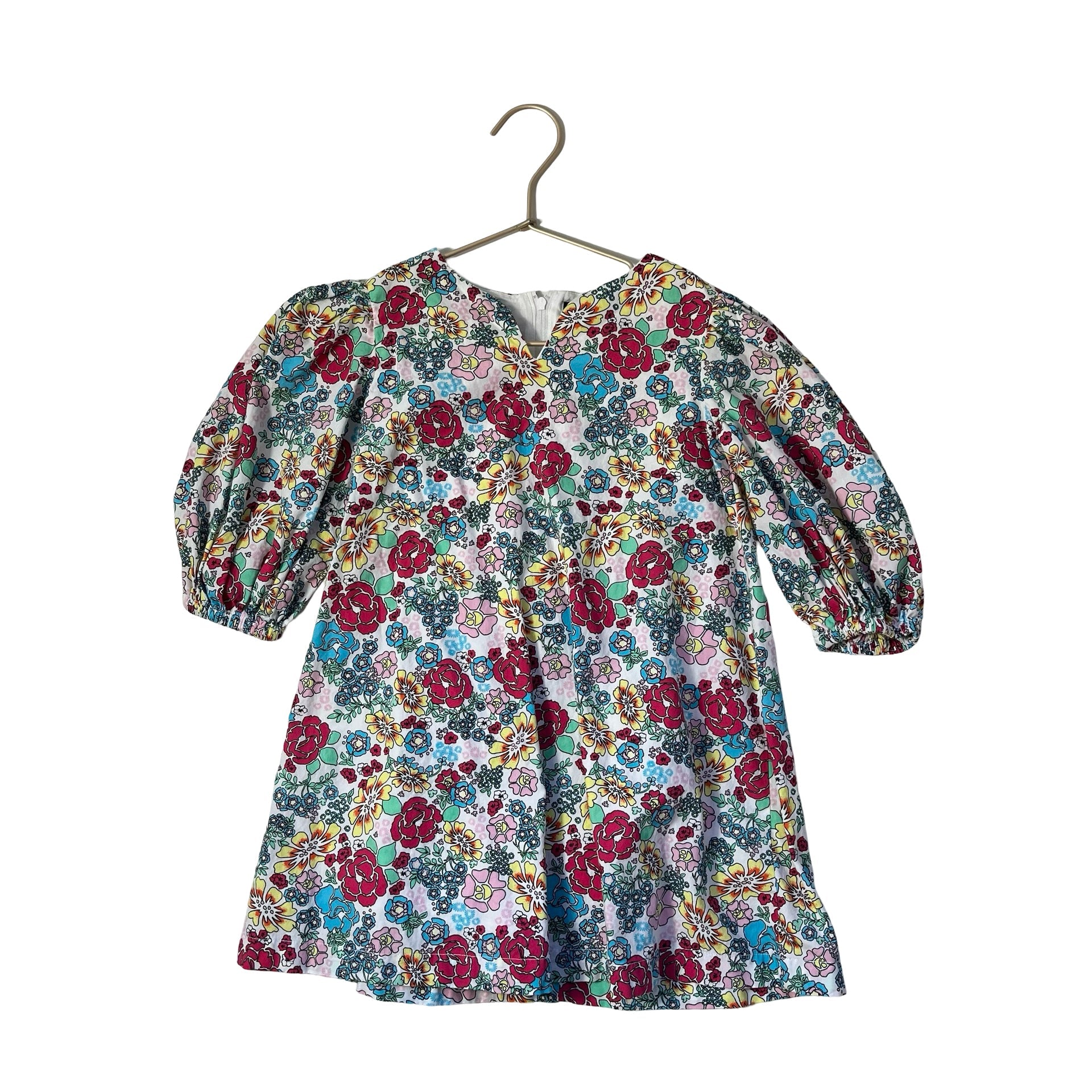 Something Navy Tropical Flower Print Dress - Size 4 - Bounce Mkt