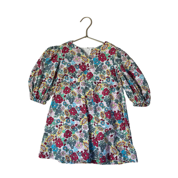 Something Navy Tropical Flower Print Dress - Size 4 - Bounce Mkt