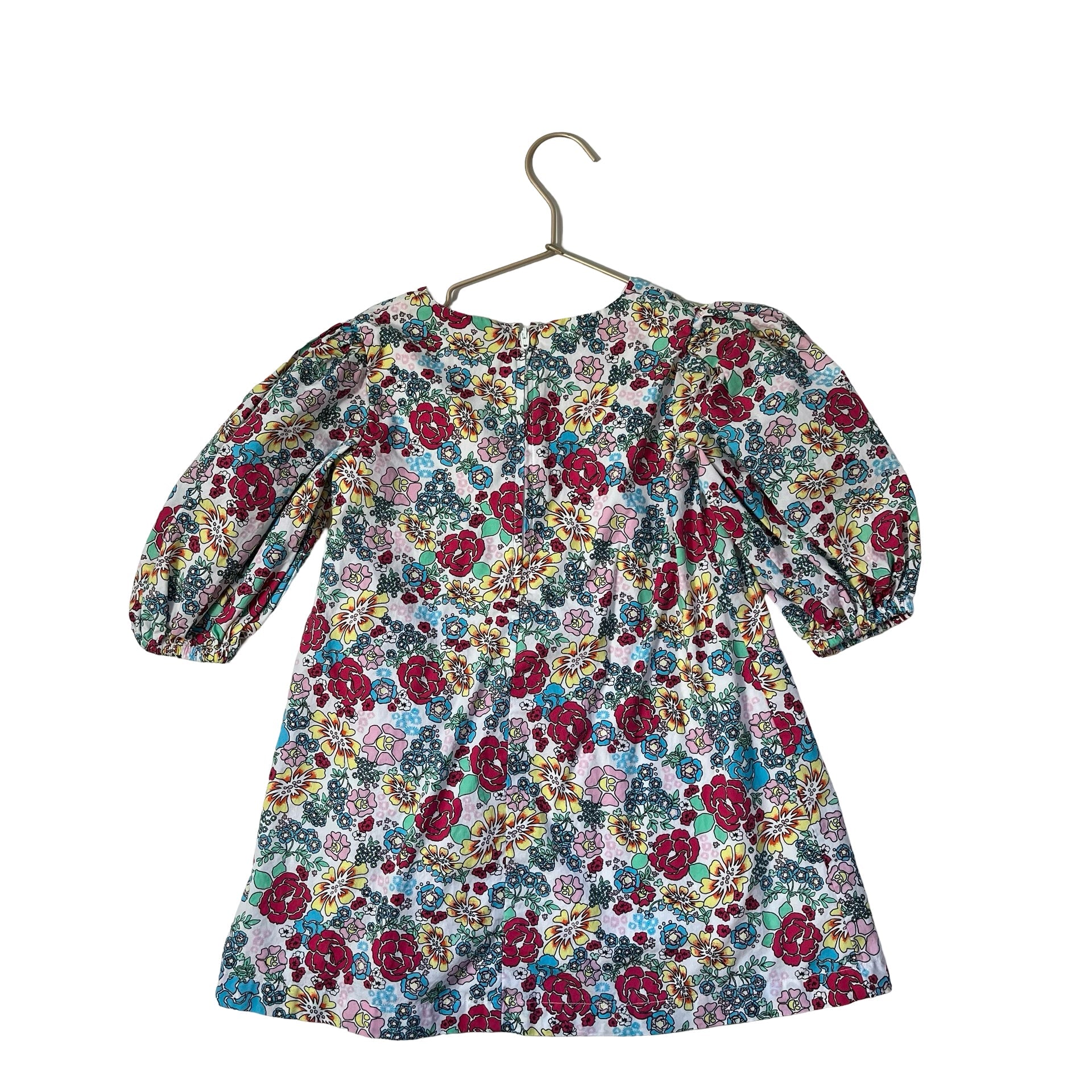 Something Navy Tropical Flower Print Dress - Size 4 - Bounce Mkt