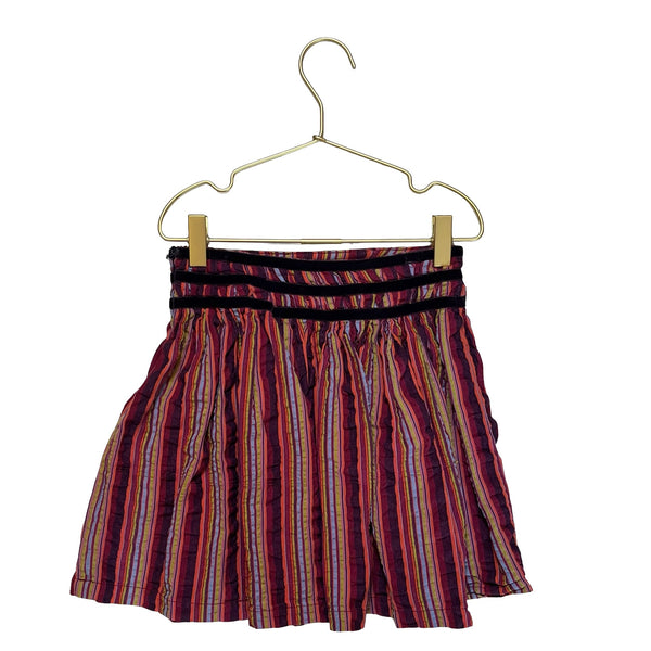 Sophie Catalou Purple & Multi - Color Striped Skirt - Size 6 - Bounce Mkt