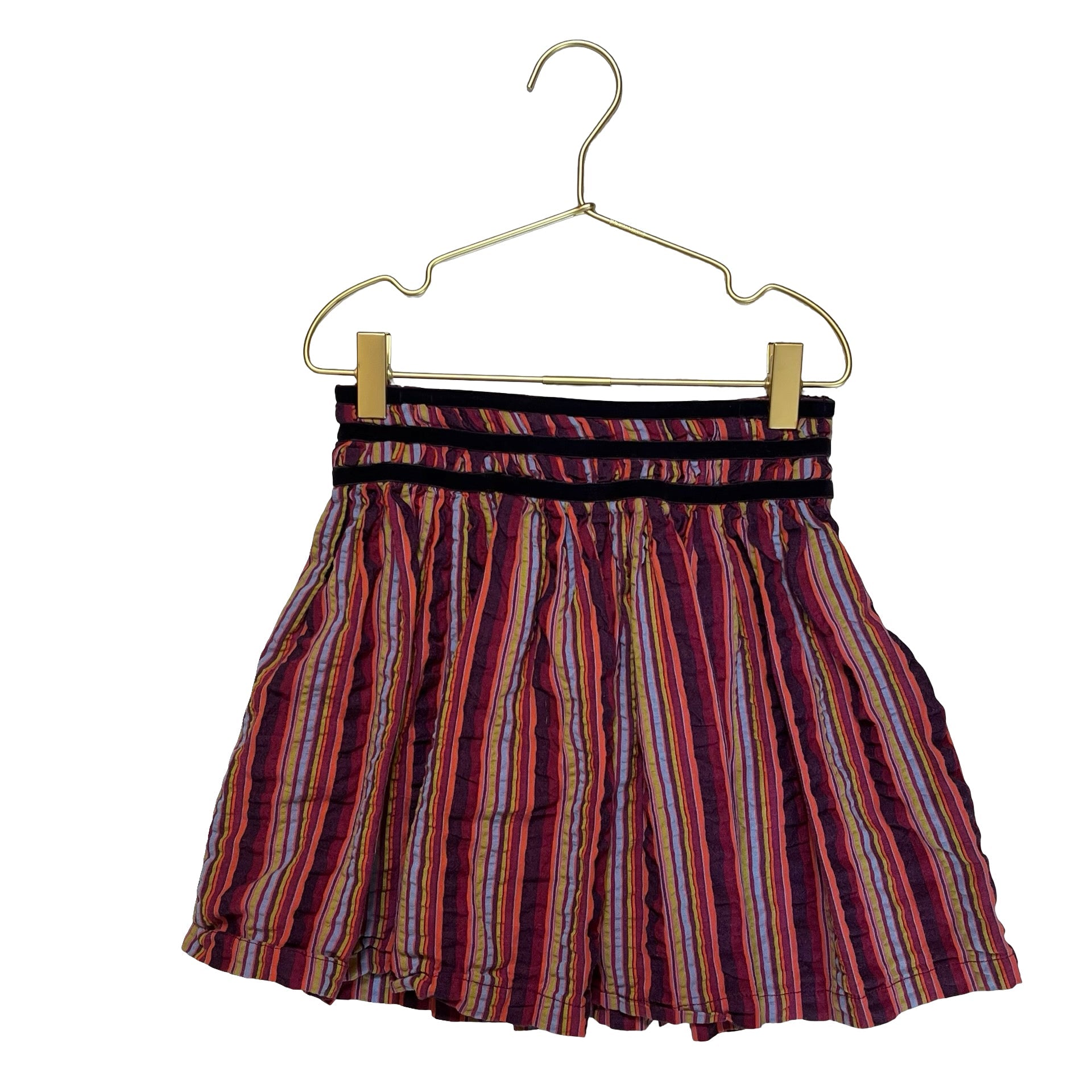 Sophie Catalou Purple & Multi - Color Striped Skirt - Size 6 - Bounce Mkt