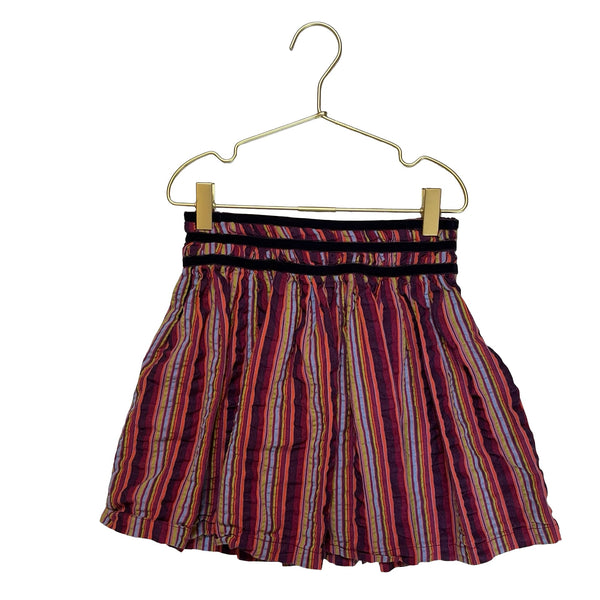 Sophie Catalou Purple & Multi - Color Striped Skirt - Size 6 - Bounce Mkt