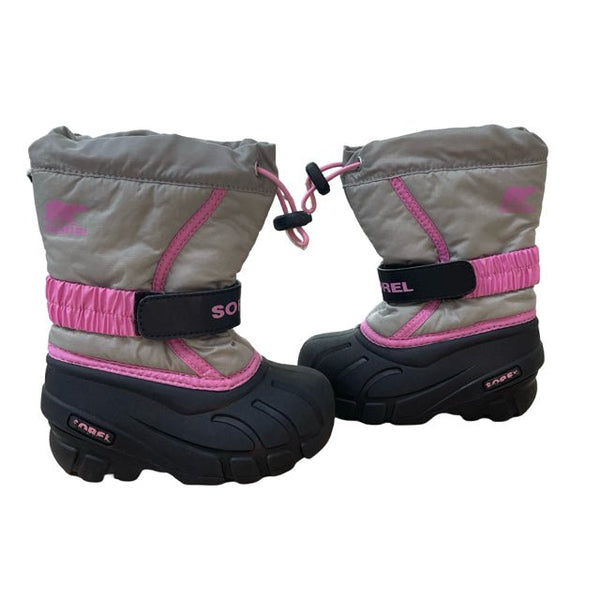 Sorel Gray & Pink Winter Boots - Size 8 - Bounce Mkt