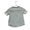 Sovereign Code Sage Green & Ivory Striped Henley Tee - Size 4 - Bounce Mkt