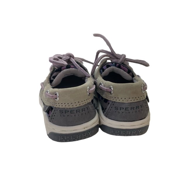 Sperry Top - Siders Tan, Gray, Lavender Boat Shoes - Size 5 - Bounce Mkt