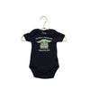 Star Wars Black Grogu 'The Force is Strong' One Piece - Size 3 - 6 Months - Bounce Mkt