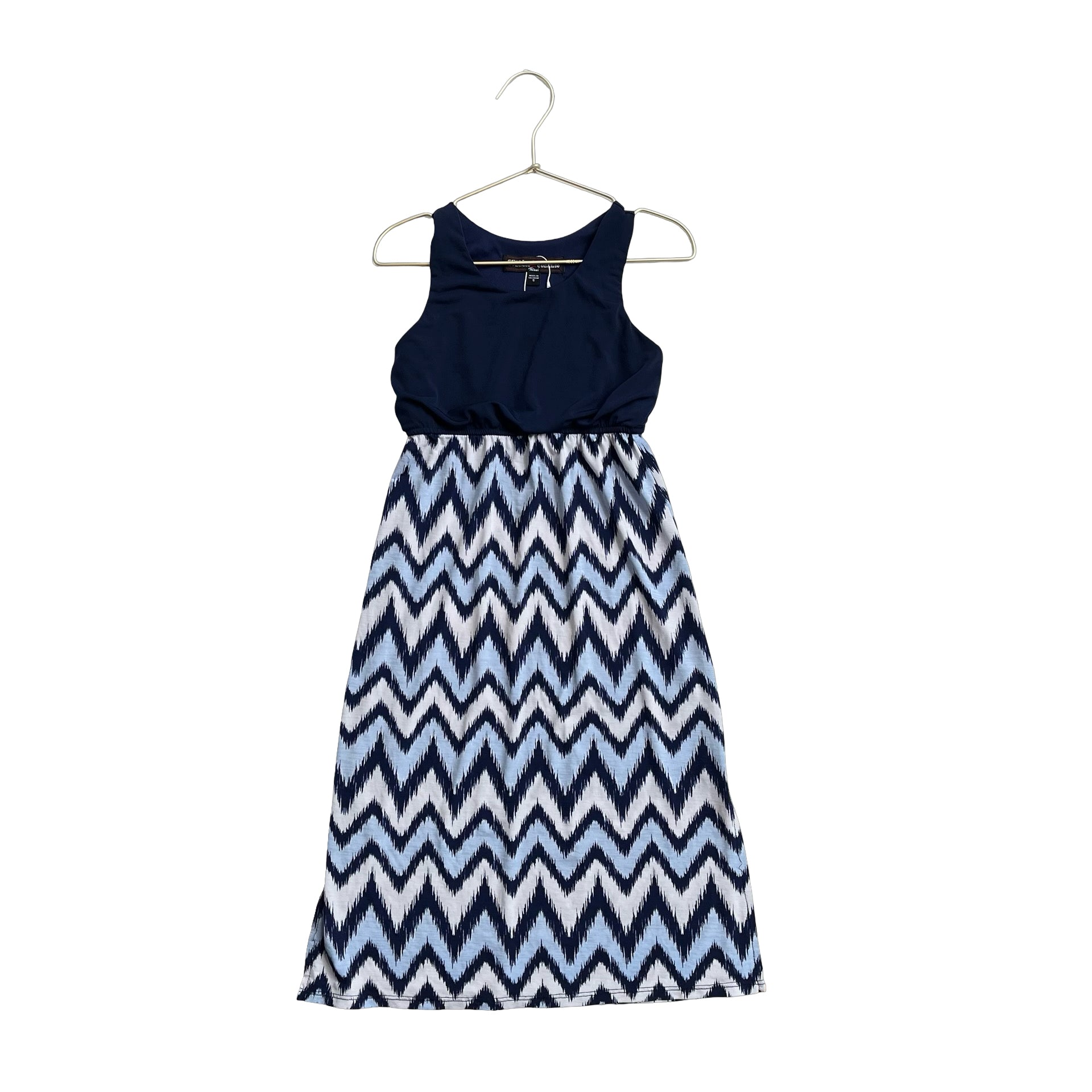 Stella & Sienna Navy, Light Blue & Ivory Ikat Dress - Size 5 - Bounce Mkt