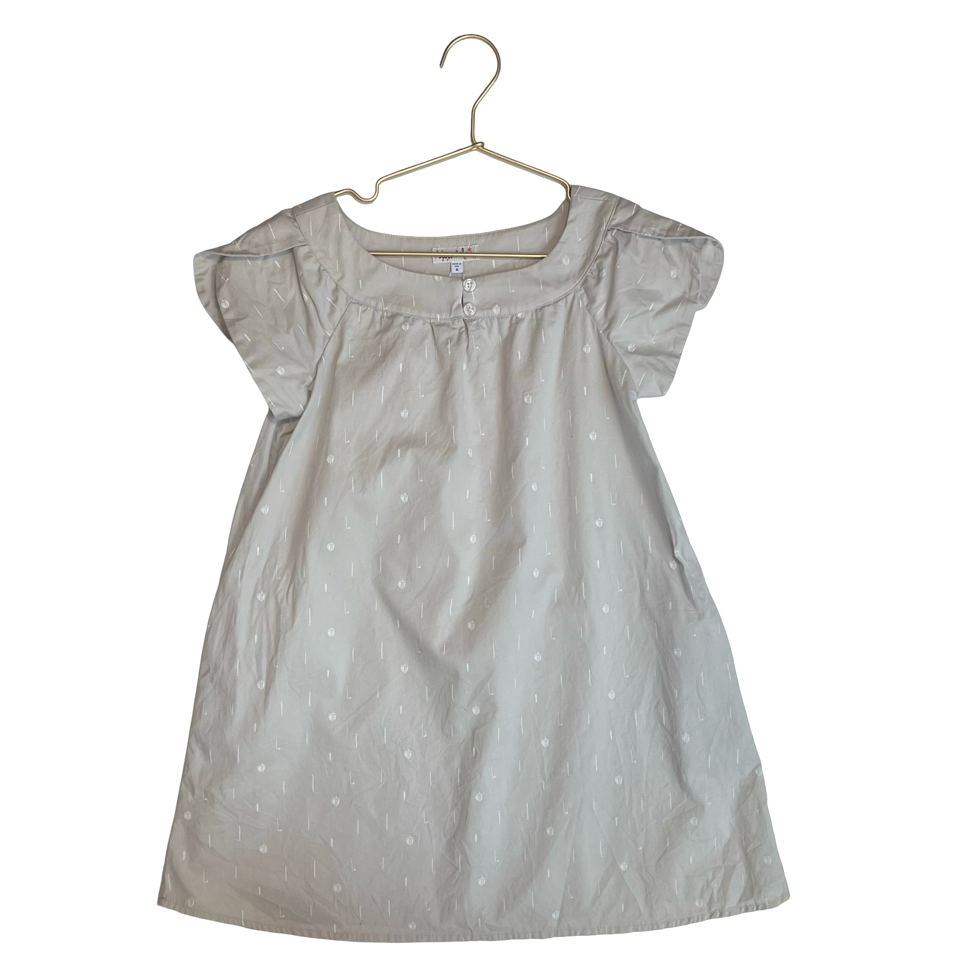 Steve Alan Gray & Ivory Sword & Shield Dress - Size 6 - Bounce Mkt