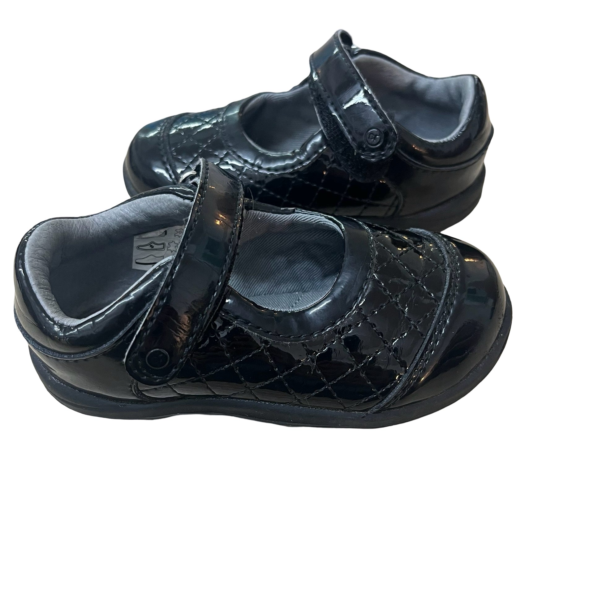 Stride Rite Black Patent Quilted Shoes - Size 6 - Bounce Mkt