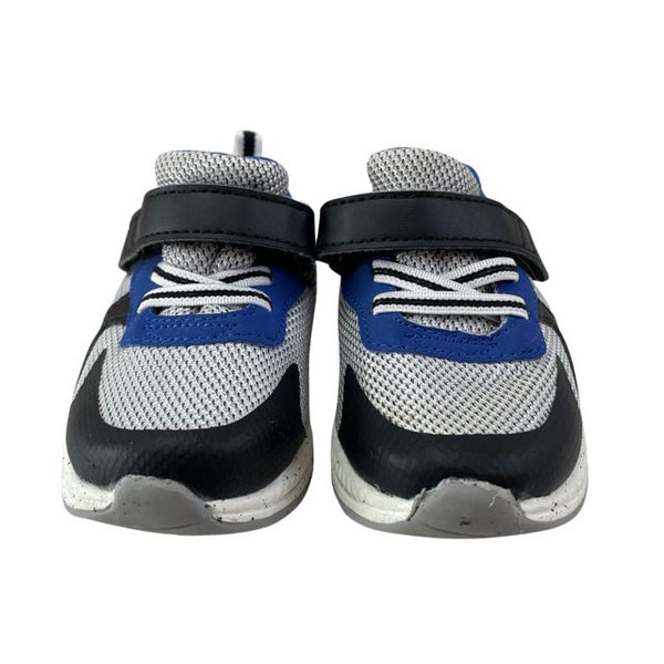 Stride Rite Gray & Blue Velcro Sneakers - Size 5 - Bounce Mkt