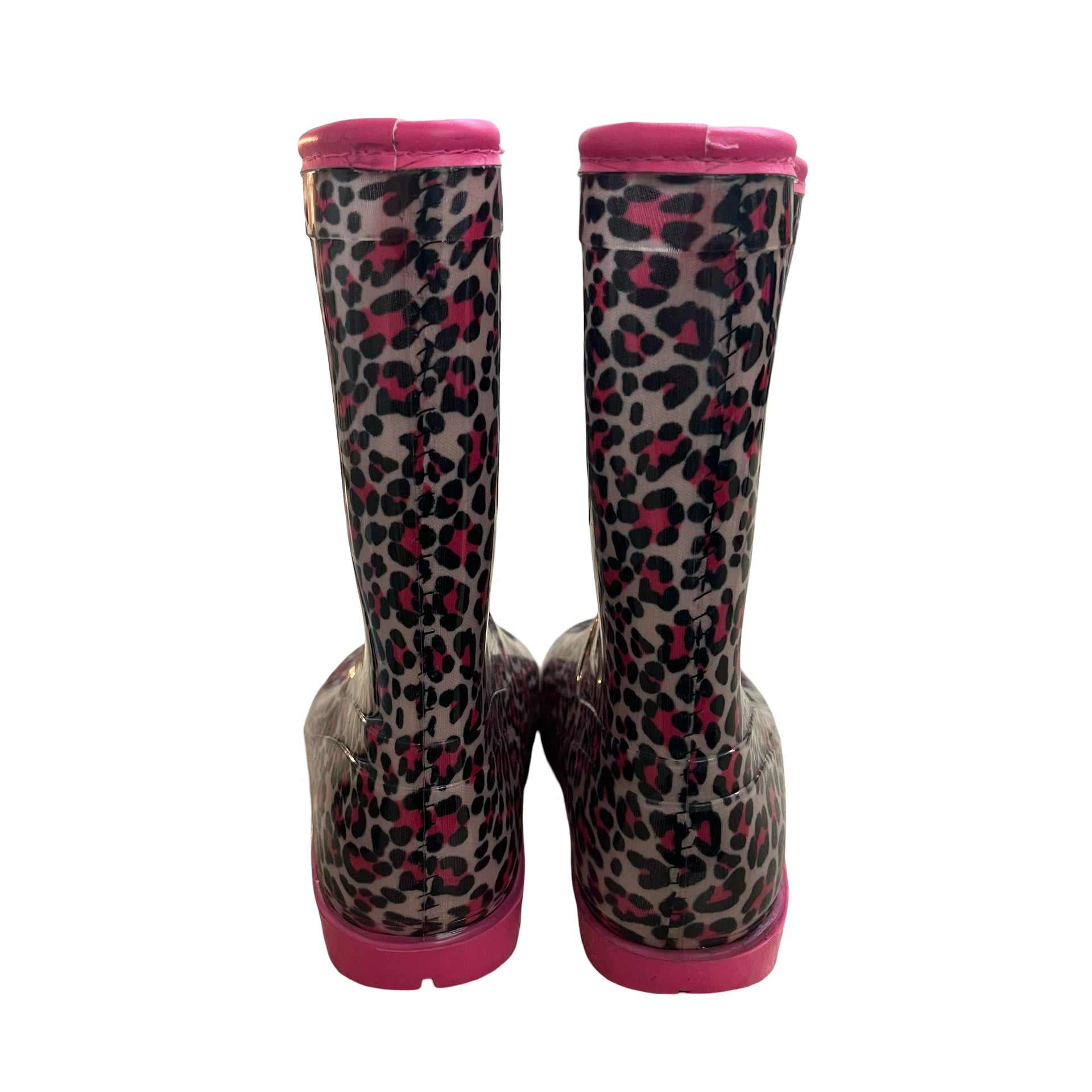 Stride Rite Pink Leopard Print Rain Boots - Size 12 - Bounce Mkt