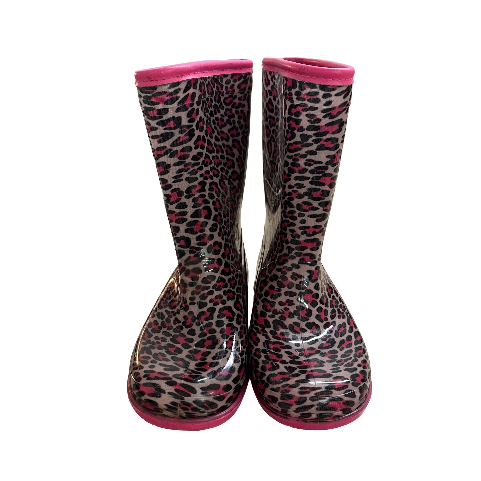 Stride Rite Pink Leopard Print Rain Boots - Size 12 - Bounce Mkt