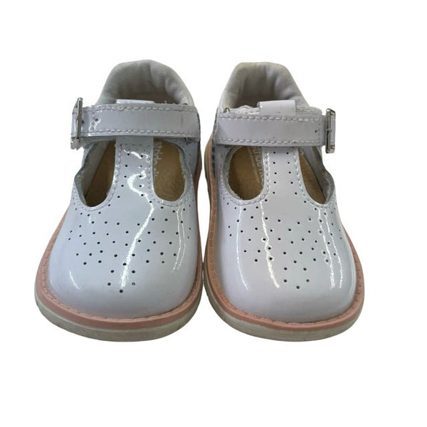 Stride Rite White Patent Leather Shoes - Size 5M - Bounce Mkt