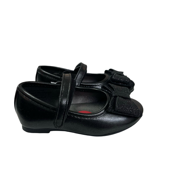 Sugar Black Sparkle Bow Shoes - Size 6 - Bounce Mkt