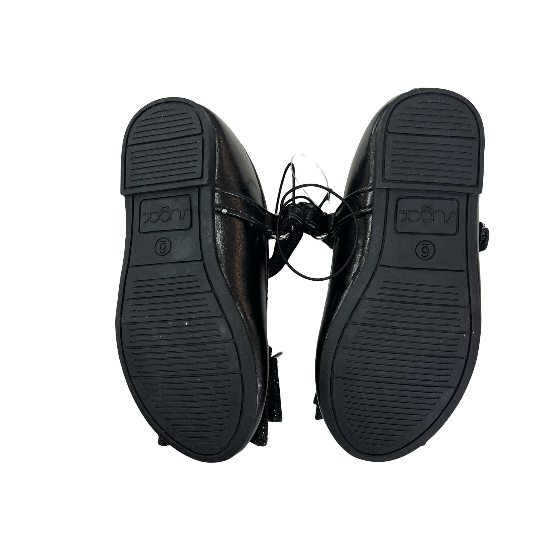 Sugar Black Sparkle Bow Shoes - Size 6 - Bounce Mkt