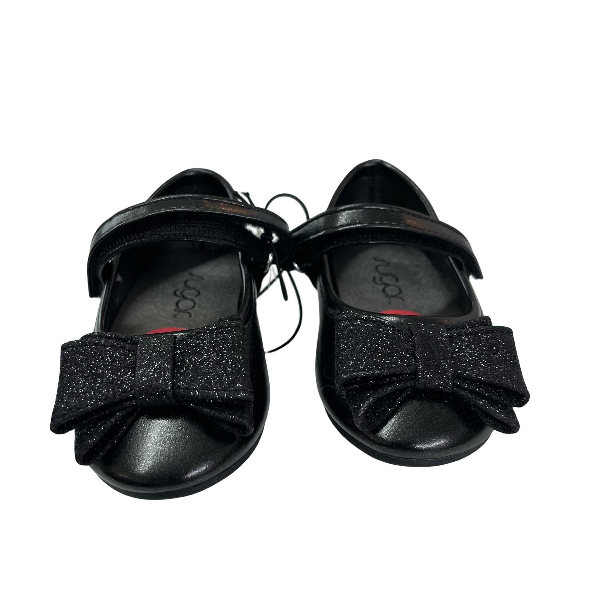 Sugar Black Sparkle Bow Shoes - Size 6 - Bounce Mkt