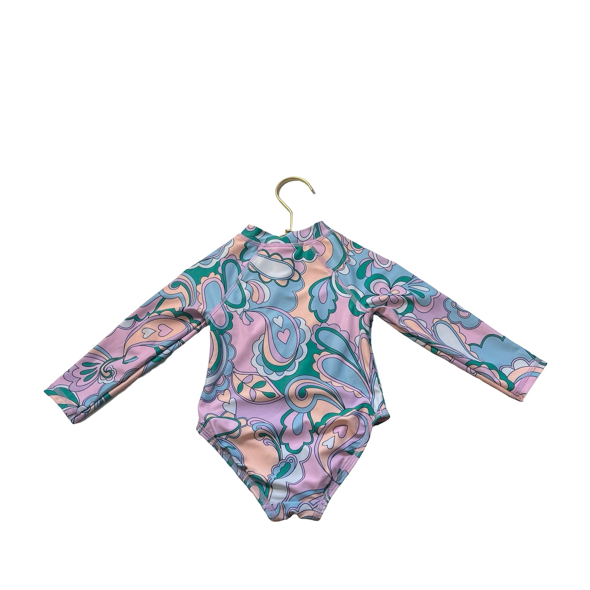 Target Pastel Swirl Swim Suit - Size 1 (Est 12 - 18 Mo) - Bounce Mkt