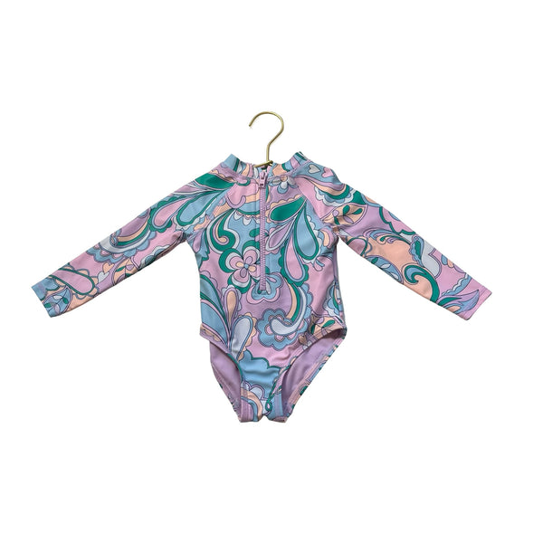 Target Pastel Swirl Swim Suit - Size 1 (Est 12 - 18 Mo) - Bounce Mkt