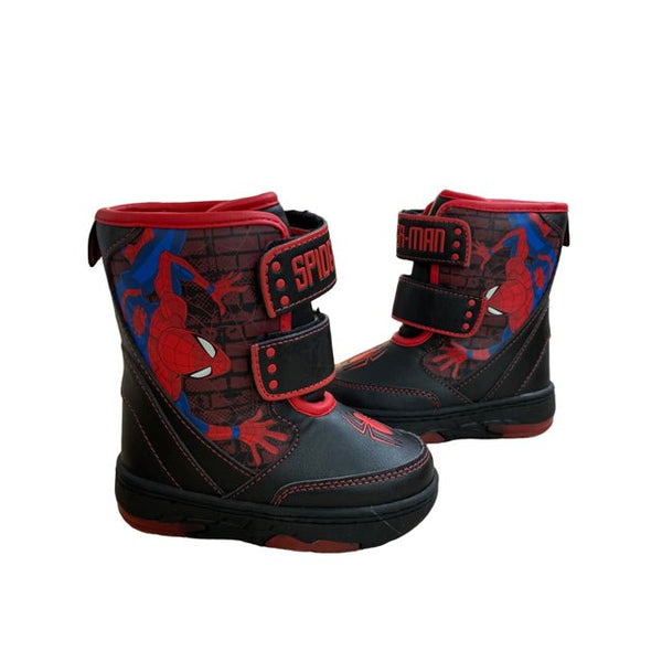 Target x Marvel Black Spider Man Winter Boots Size 7