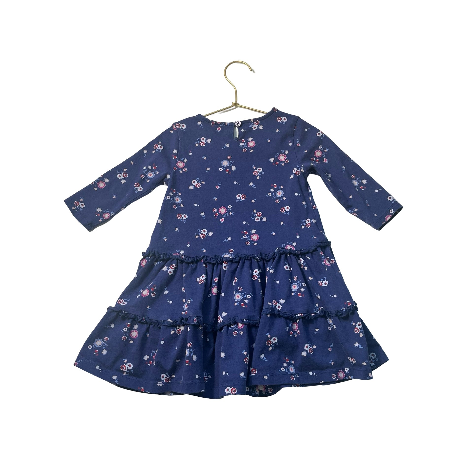 Tea Blue Flower Print Dress - Size 3 - Bounce Mkt