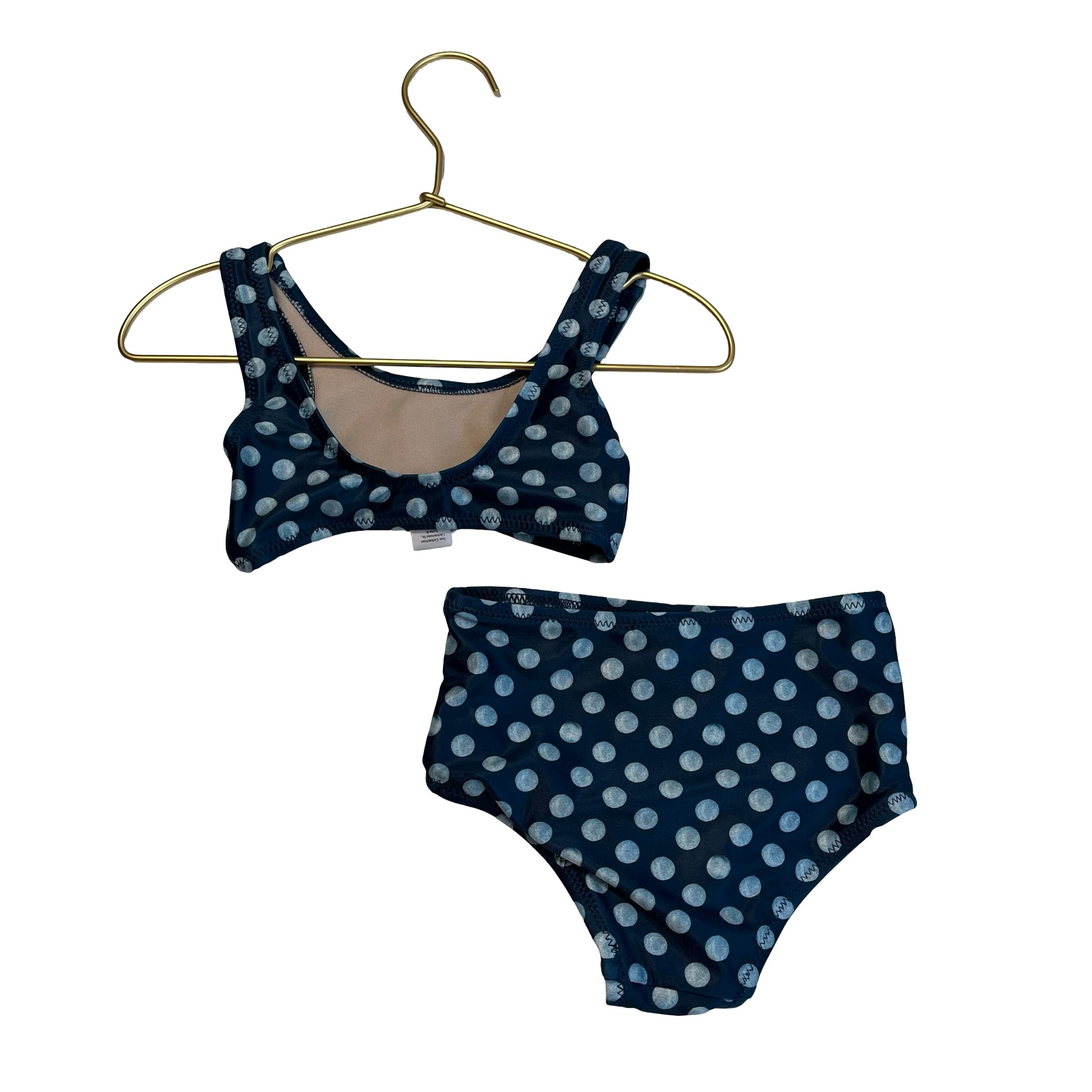 Tea Blue Polka Dot Bikini Swim Suit - Size 2 - Bounce Mkt