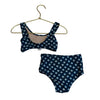 Tea Blue Polka Dot Bikini Swim Suit - Size 2 - Bounce Mkt