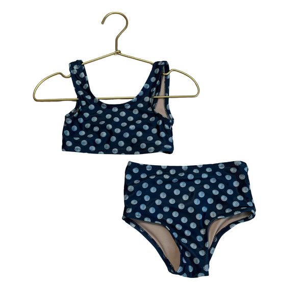 Tea Blue Polka Dot Bikini Swim Suit - Size 2 - Bounce Mkt