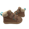 Ten Little Brown & Tan Velcro Ankle Boots - Size 5.5 - Bounce Mkt