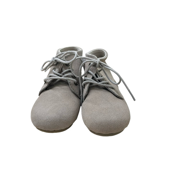 Tiny Poise Tots Khaki Suede Lace Up Shoes - Size 7 - Bounce Mkt