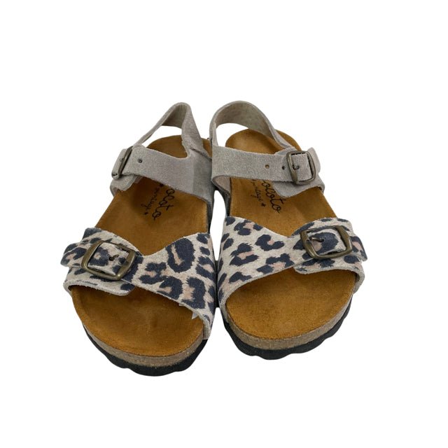Tocoto Vintage Tan & Leopard Print Sandals - Size 9.5 (26) - Bounce Mkt