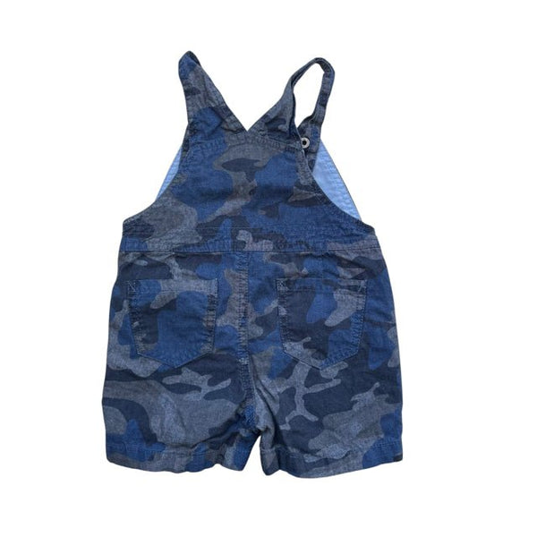 Tommy Hilfiger Blue Camo Short Overalls - Size 9 Months - Bounce Mkt