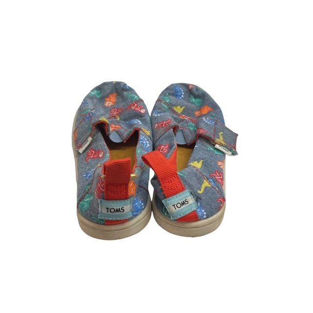 Toms Chambray Dino Shoes - Size T9 - Bounce Mkt