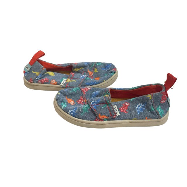 Toms Chambray Dino Shoes - Size T9 - Bounce Mkt